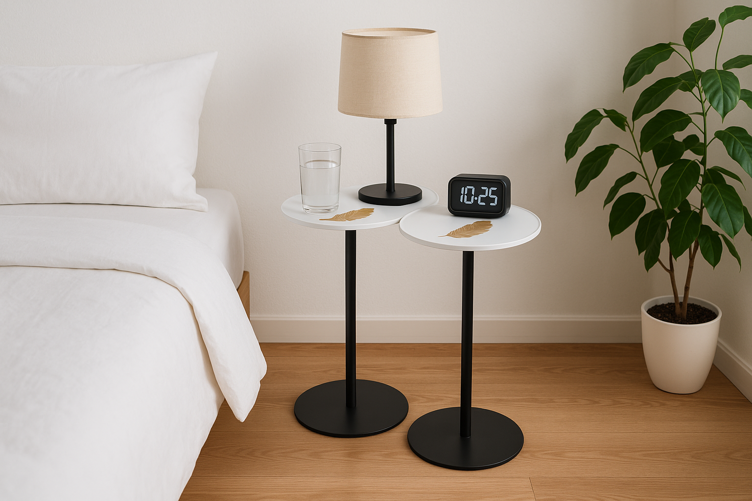 Sofa Side Table – Glass with Mild Steel - Image 3