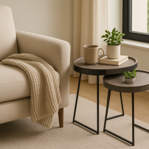 Oval Tray Side Table