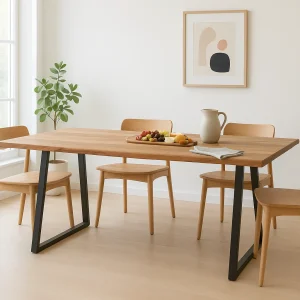 Wooden Bench Dining Table