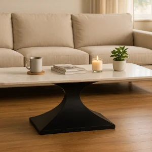 Architonce Coffee Table – White Marble