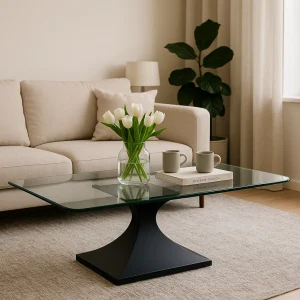 Architonce Coffee Table – Clear Glass