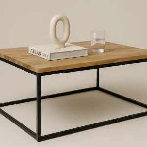 Solid Wood Rectangular Coffee Table