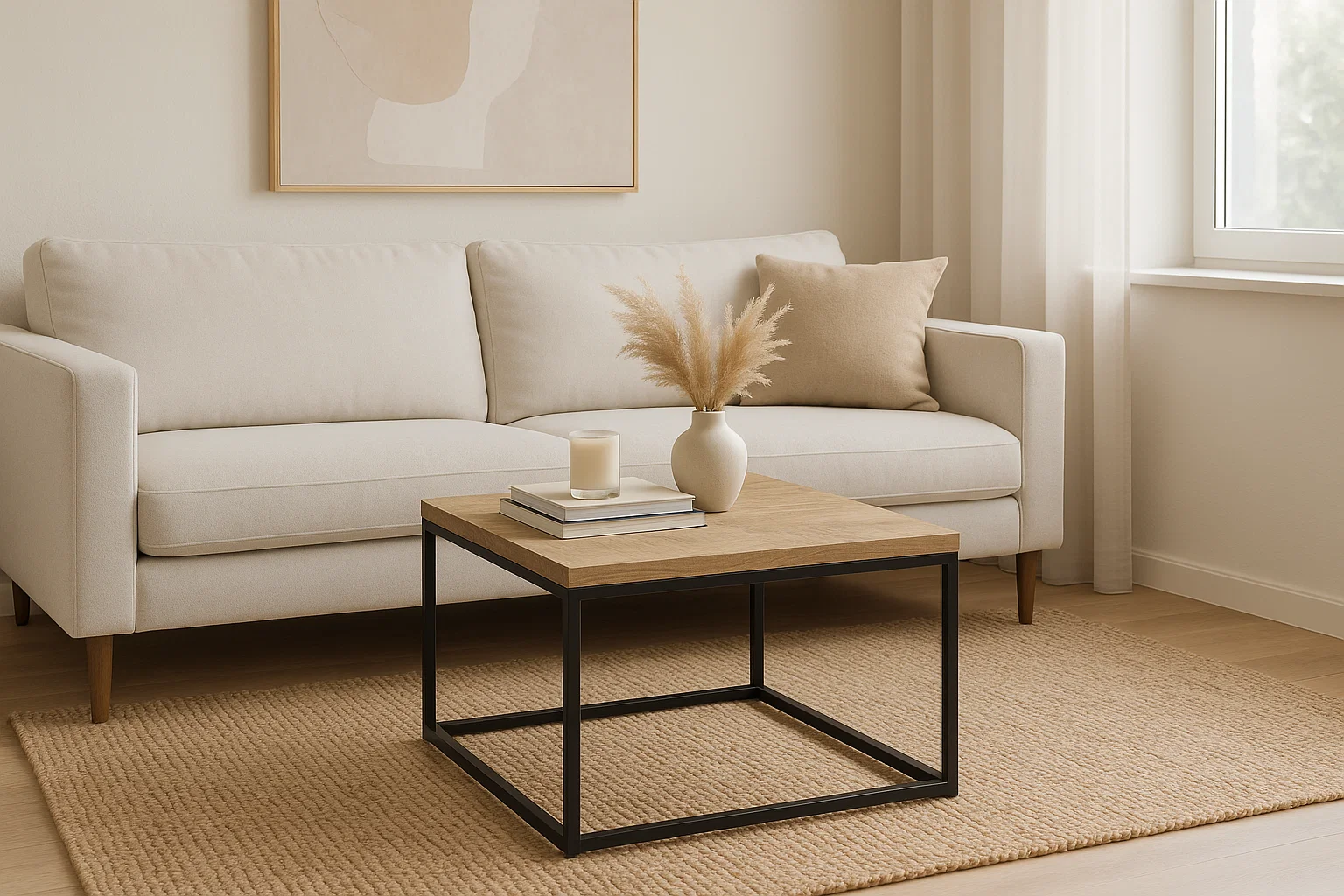 Solid Wood Coffee Table - Image 2