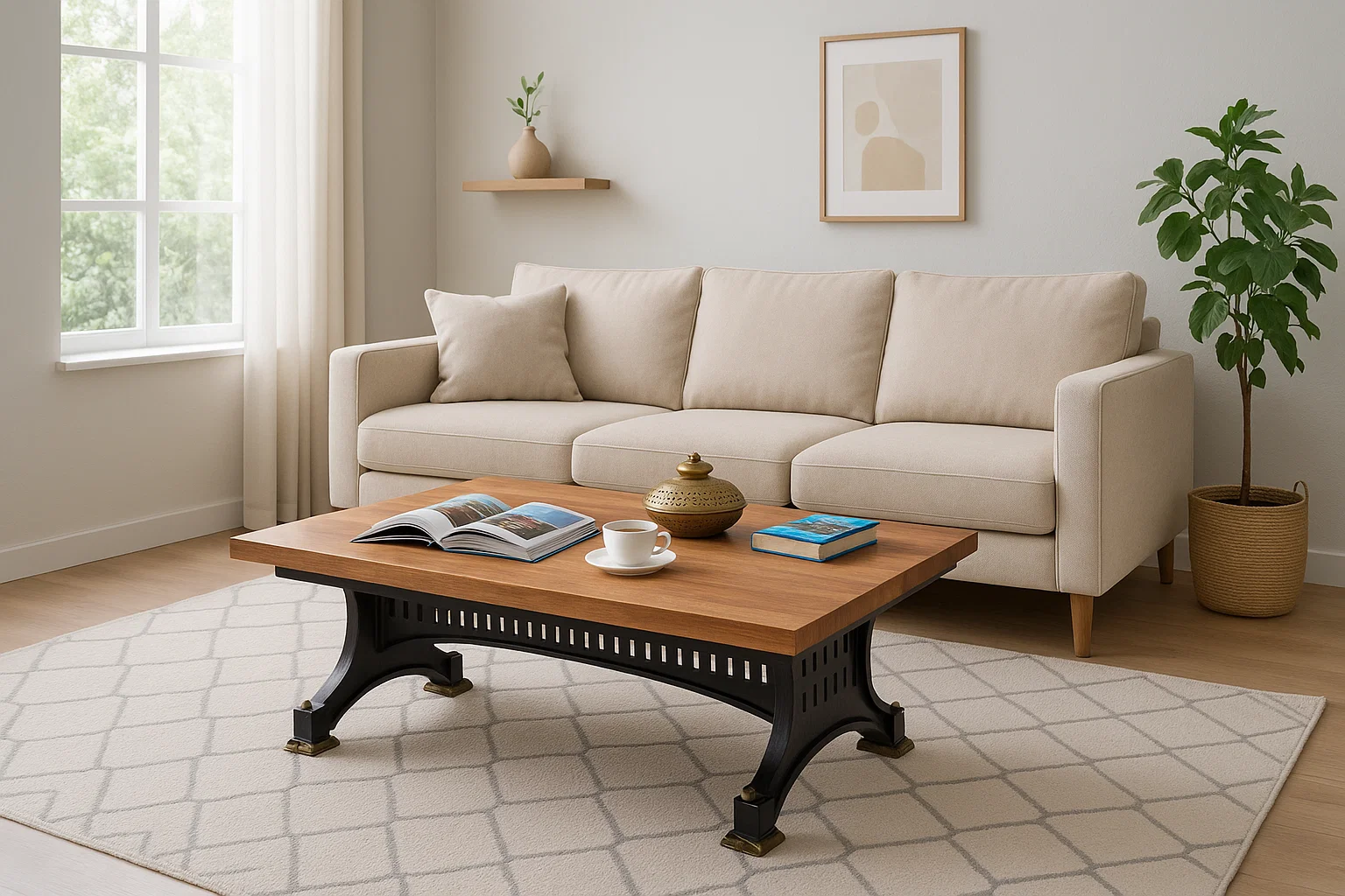 Antique Coffee Table - Image 2