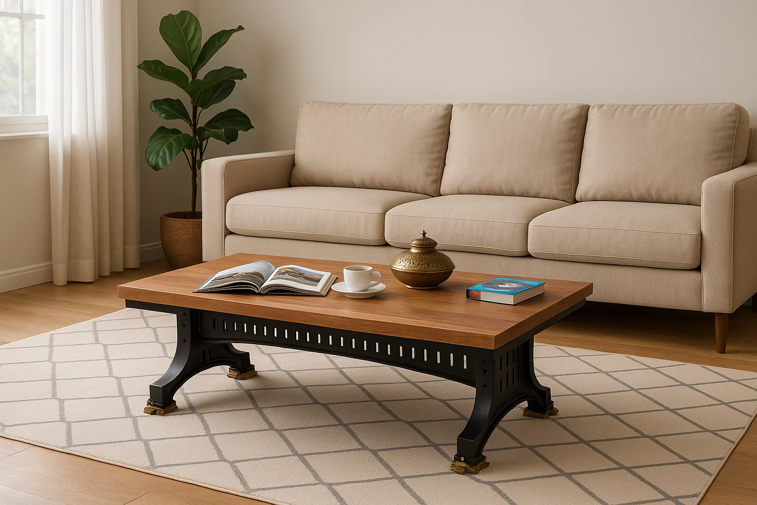 Antique Coffee Table - Image 3