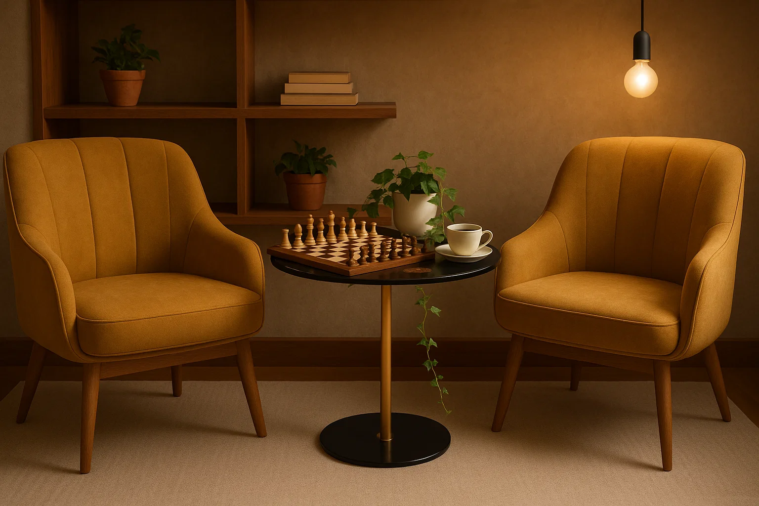 Sofa Side Table – Glass with Gold Finish - Image 4