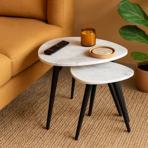 SET OF TWO NEST TABLES